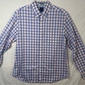 J.Crew Men’s Button-Down Shirt Size Large Blue Pink Gingham